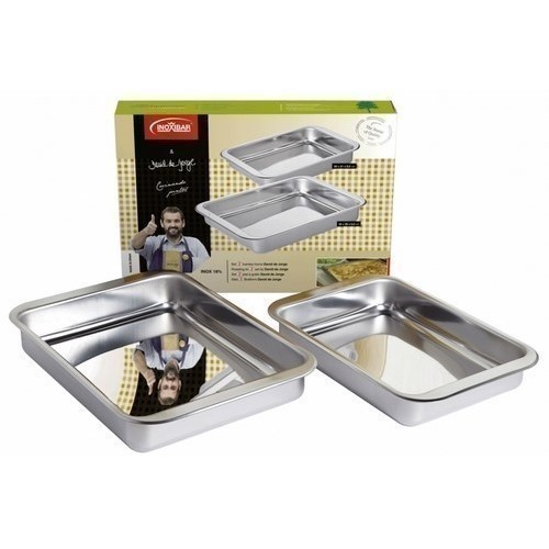 SET FUENTES HORNO INOXIBAR 30 + 35CMS